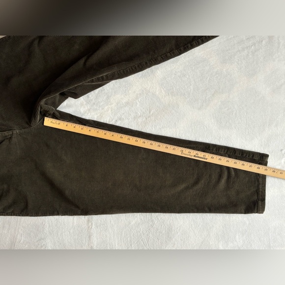 Jones New York Pants Sport Olive Green Y2K Corduroy 16W Plus Size Straight Leg - Picture 5 of 12